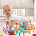 Kids Giraffe Toy Flexible Telescopic Suction Cup Non-Toxic
