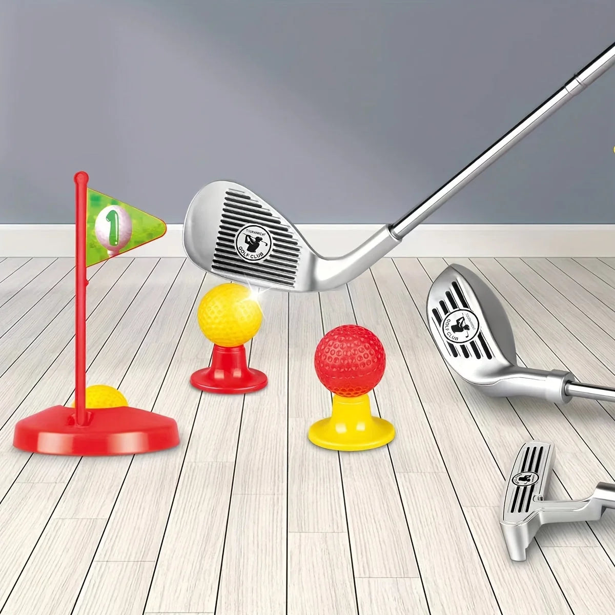 Kids Golf Set Adjustable Clubs Balls & Targets