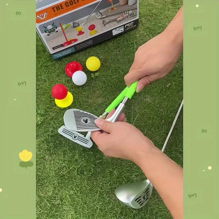 Kids Golf Set Adjustable Clubs Balls & Targets
