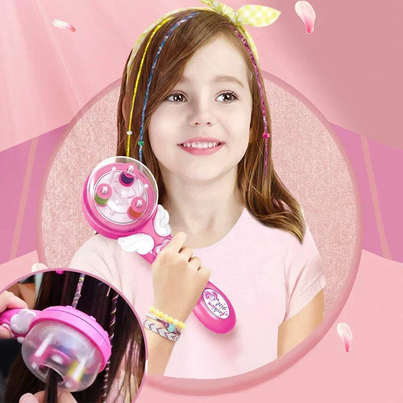 Kids Hair Braider Automatic Tangle-Free Decoration Set & Comb