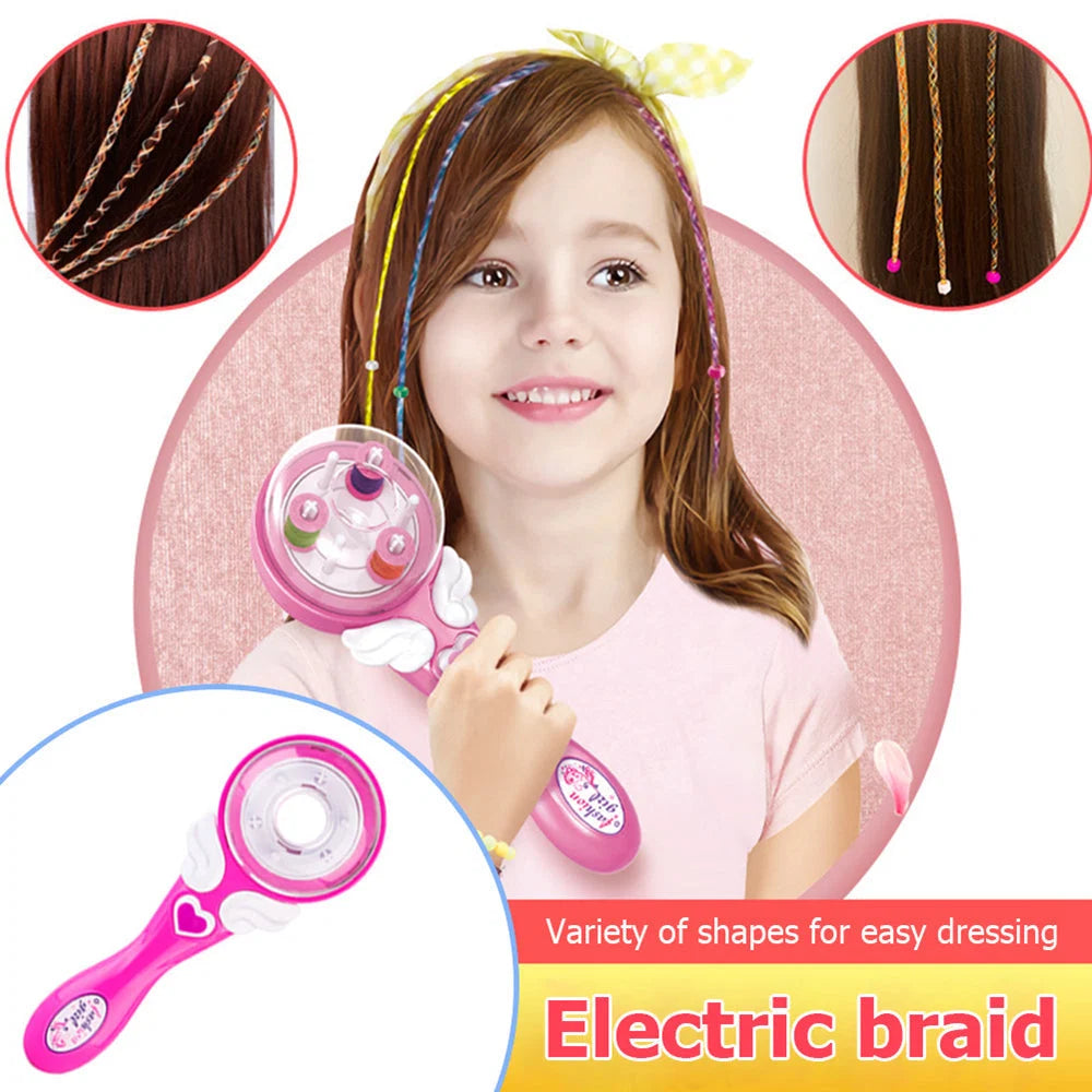 Kids Hair Braider Automatic Tangle-Free Decoration Set & Comb