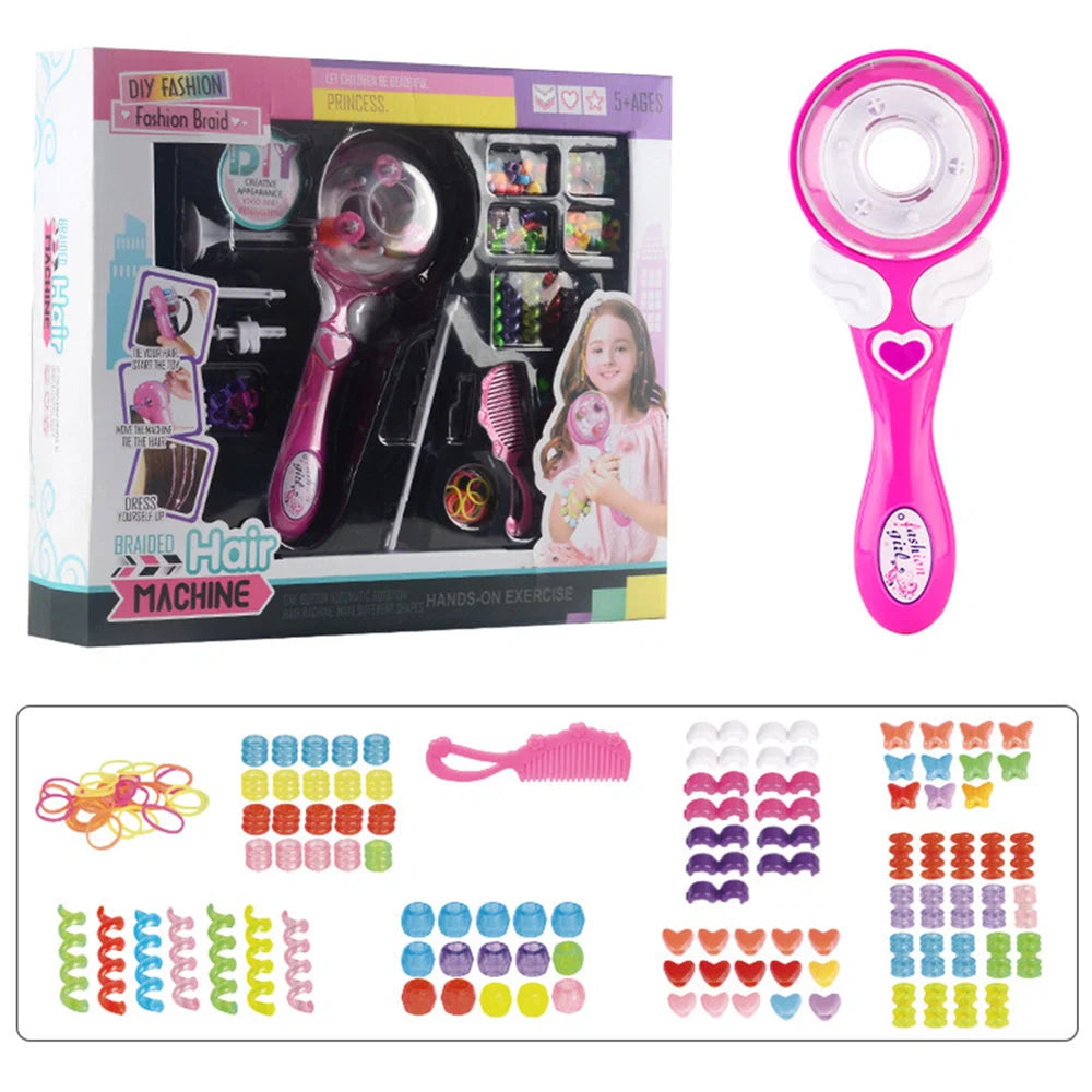 Kids Hair Braider Automatic Tangle-Free Decoration Set & Comb