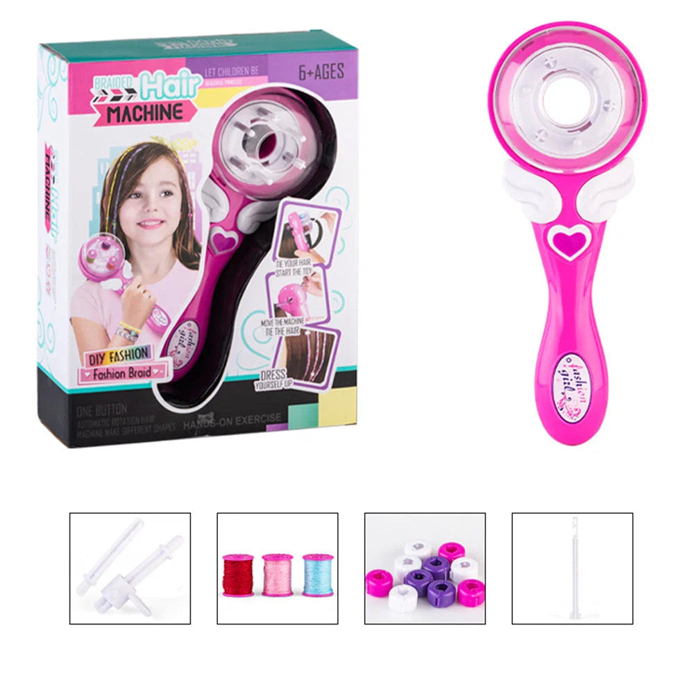 Kids Hair Braider Automatic Tangle-Free Decoration Set & Comb