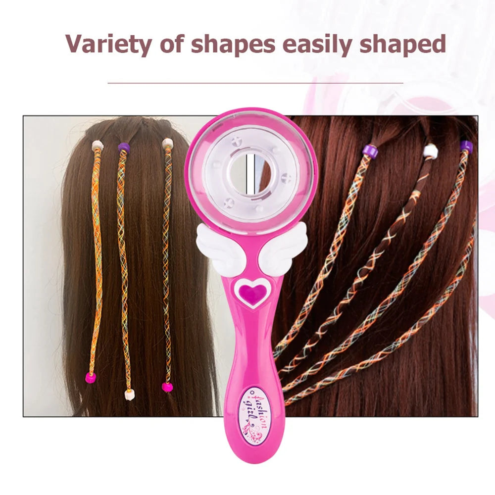 Kids Hair Braider Automatic Tangle-Free Decoration Set & Comb