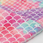 Kids Hair Towel Microfiber Quick-Dry Scale Pattern