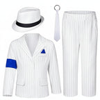 Kids Halloween Costume Comfortable Coat & Pants Or Wig