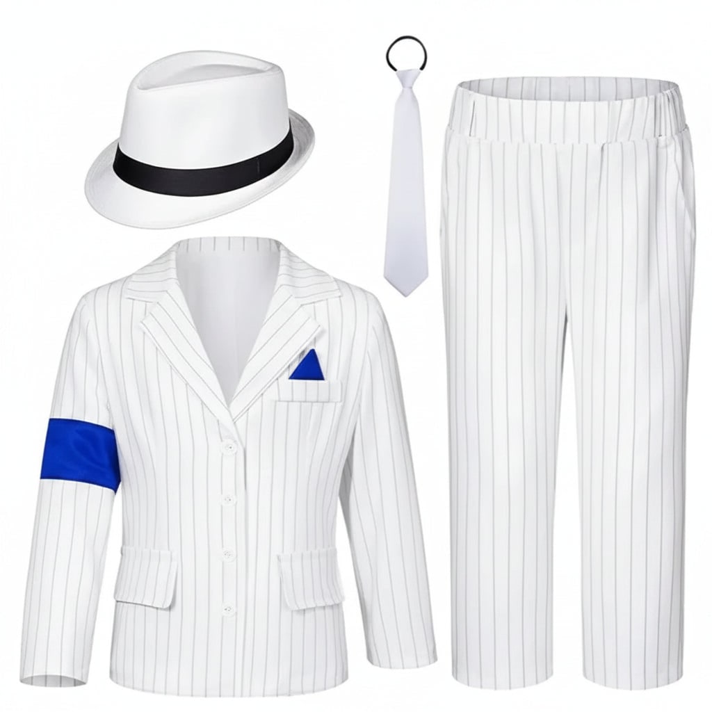 Kids Halloween Costume Comfortable Coat & Pants Or Wig