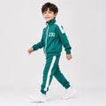 Kids Halloween Costume Teal Zip-Up Tracksuit 3-Piece Set