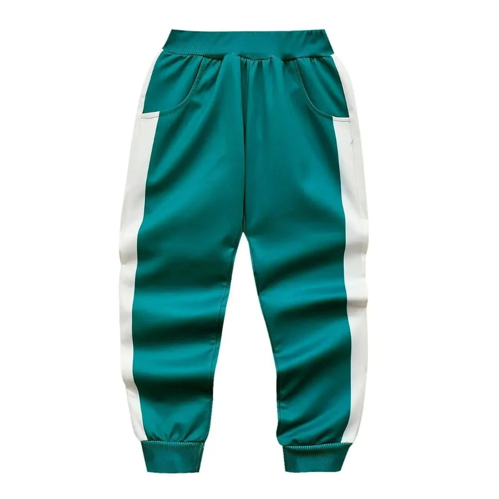 Kids Halloween Costume Teal Zip-Up Tracksuit 3-Piece Set