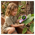 Kids Handheld Microscope 500X Magnification IPS Screen Rechargeable