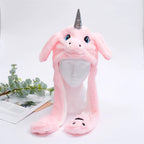 Kids Hat Interactive Bouncing Ears Soft Plush One Size
