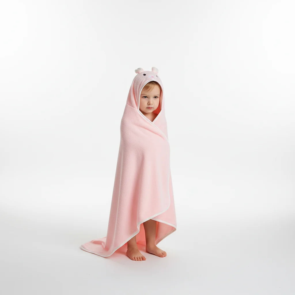 Kids Hooded Towel Soft & Absorbent Animal Hood