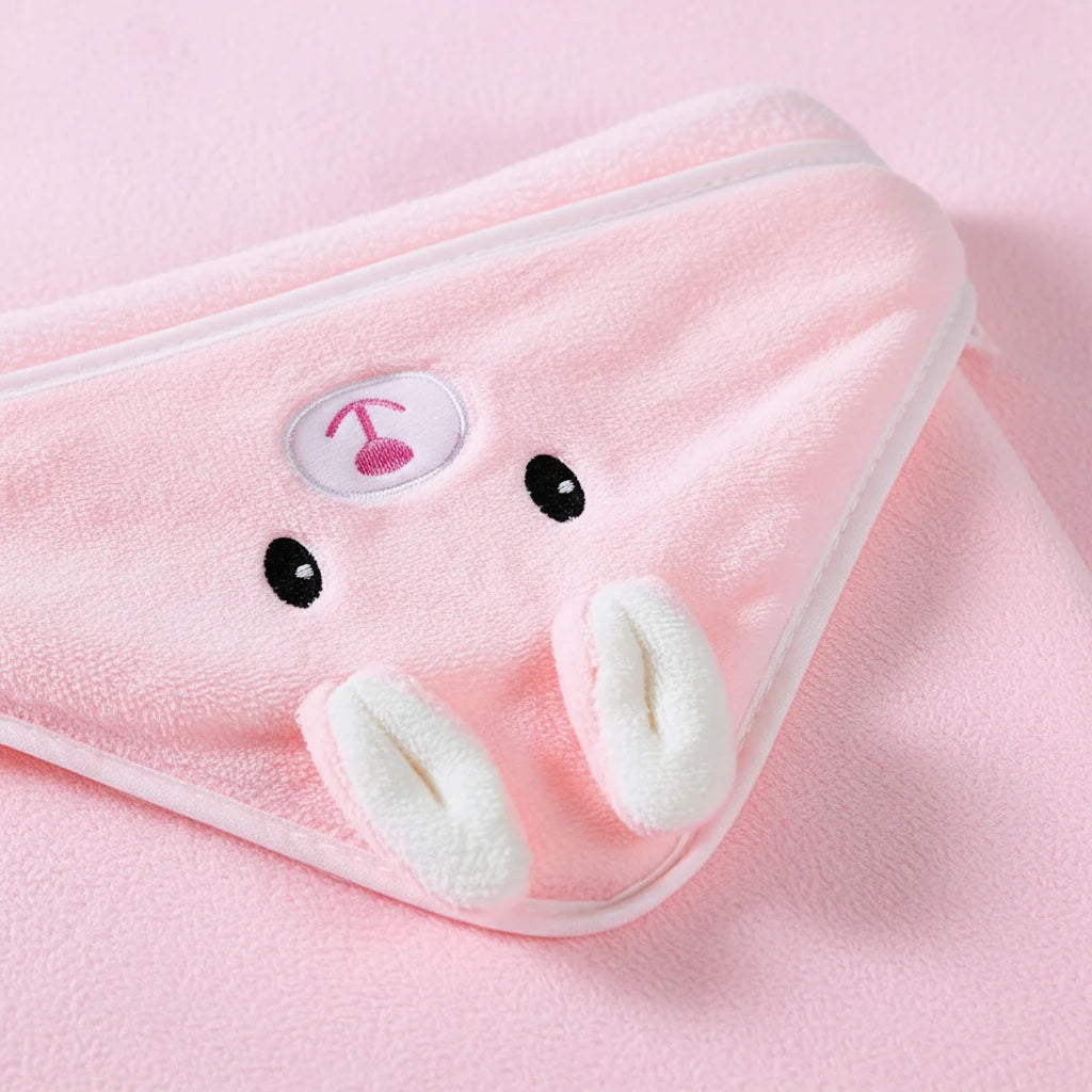 Kids Hooded Towel Soft & Absorbent Animal Hood