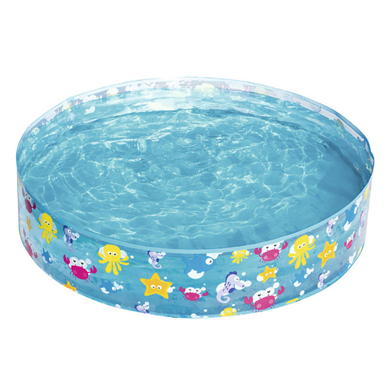 Kids Inflatable Pool Sea Creature Print Roomy Quick Inflate