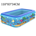 Kids Inflatable Pool Triple-Layer PVC Double-Sealed Valves