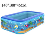 Kids Inflatable Pool UV-Resistant Triple-Layer PVC