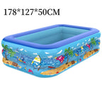 Kids Inflatable Pool UV-Resistant Triple-Layer PVC