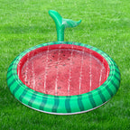 Kids Inflatable Pool Watermelon Design Built-In Sprayer Non-Slip Surface