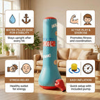 Kids Inflatable Punching Bag Water-Filled Base