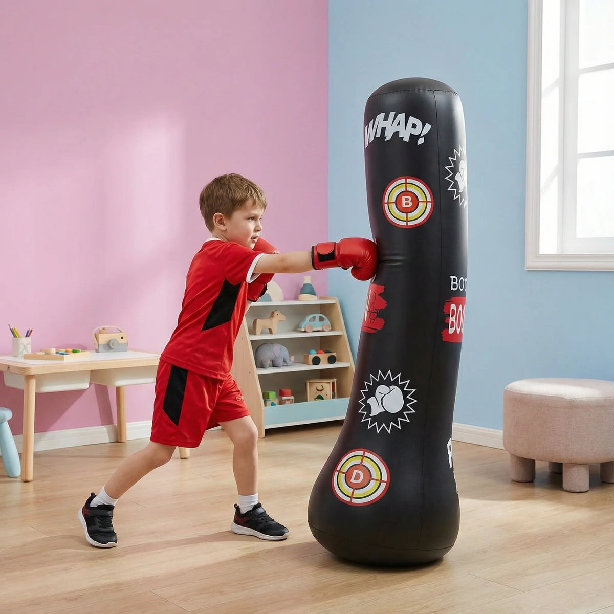 Kids Inflatable Punching Bag Water-Filled Base