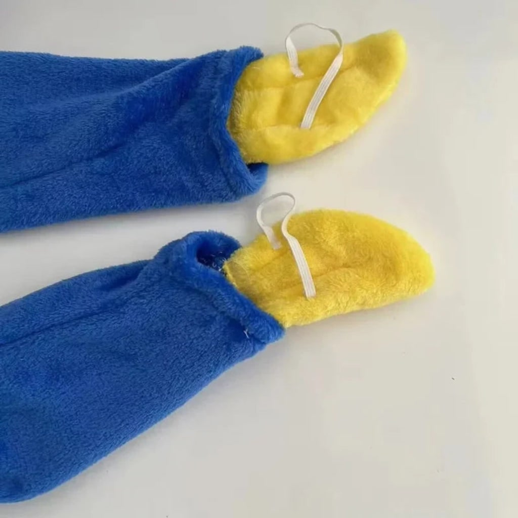 Kids Jumpsuit Plush Hooded Monster Relaxed Fit