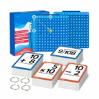 Kids Math Set Silicone Pop Board & 332 Flashcards