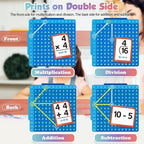 Kids Math Set Silicone Pop Board & 332 Flashcards
