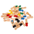 Kids Memory Game Natural Wood Non-Toxic Paint
