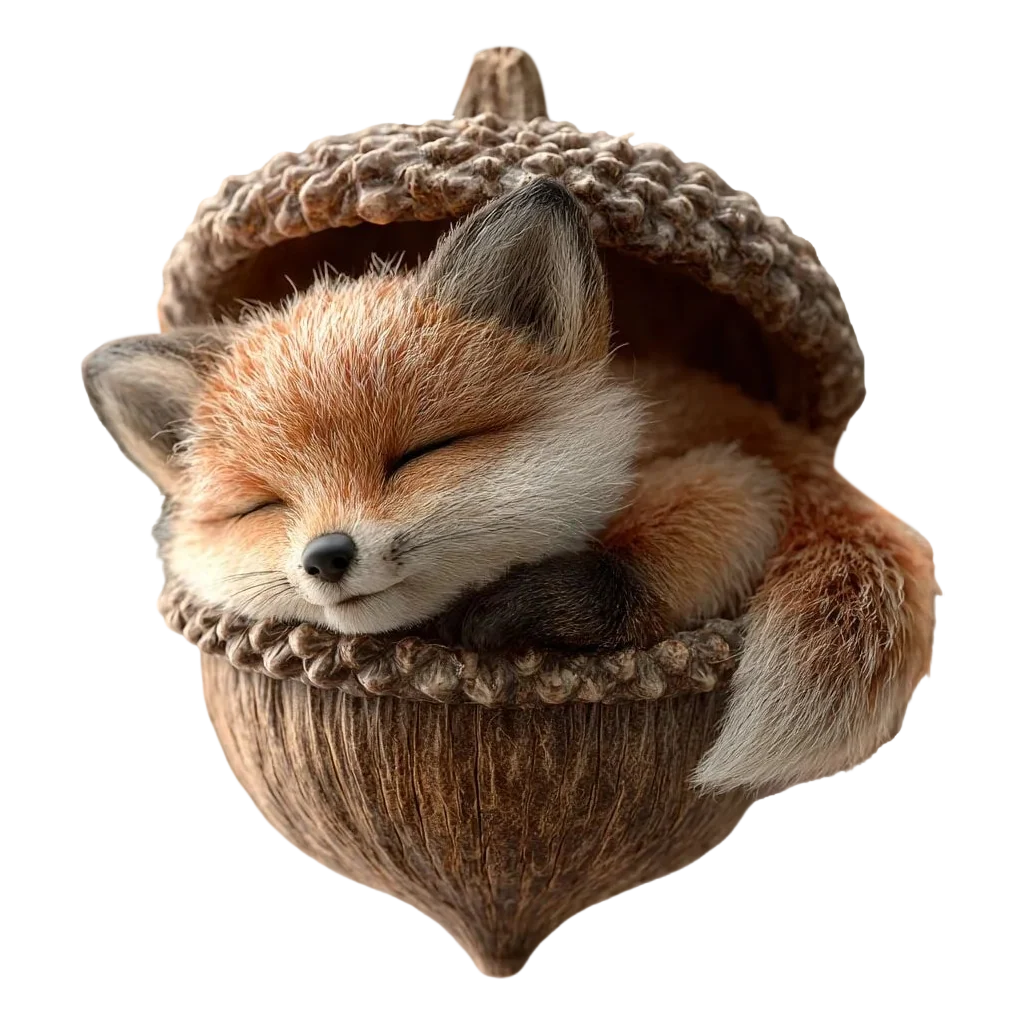 Kids Night Light Acorn-Shaped Soothing Warm Glow