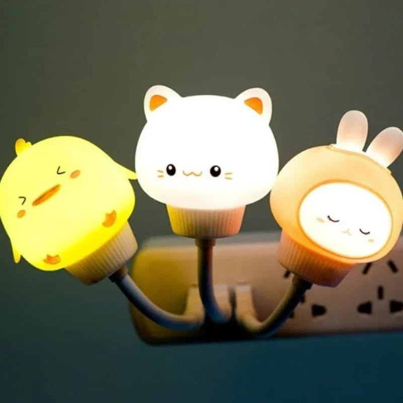 Kids Night Light Animal Design USB Powered & Remote
