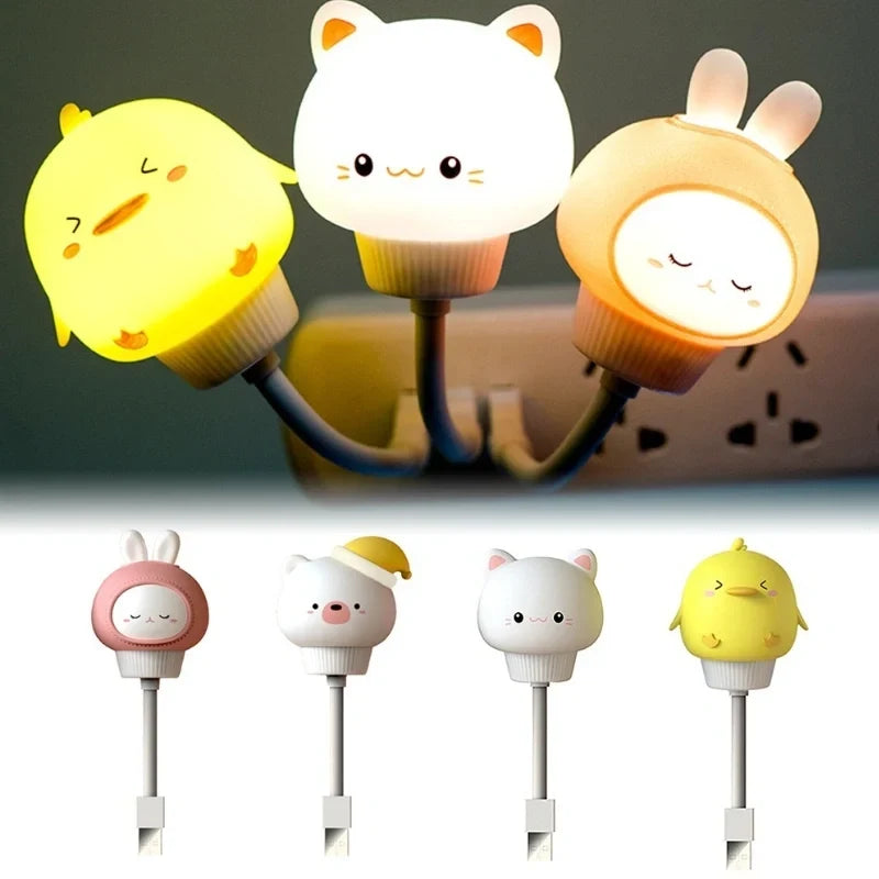 Kids Night Light Animal Design USB Powered & Remote