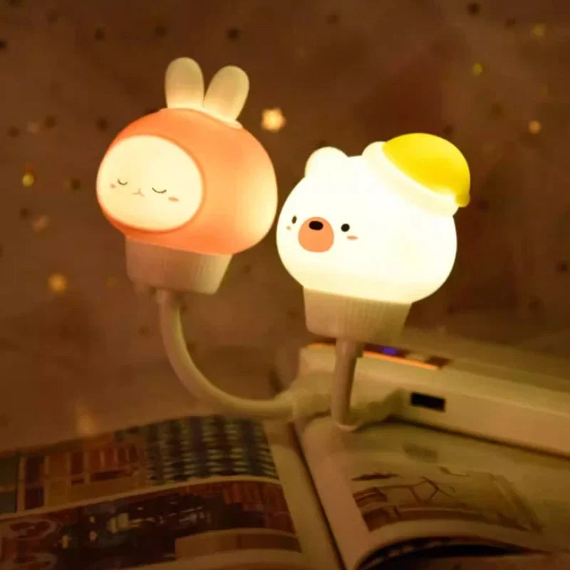 Kids Night Light Animal Design USB Powered & Remote
