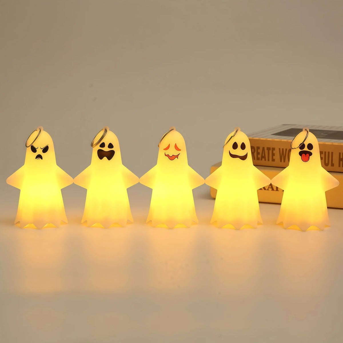 Kids Night Light Ghost Design Soft Warm LED