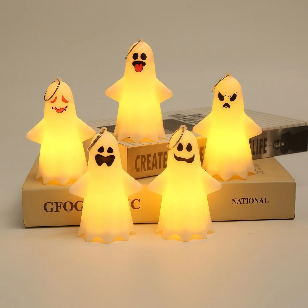 Kids Night Light Ghost Design Soft Warm LED
