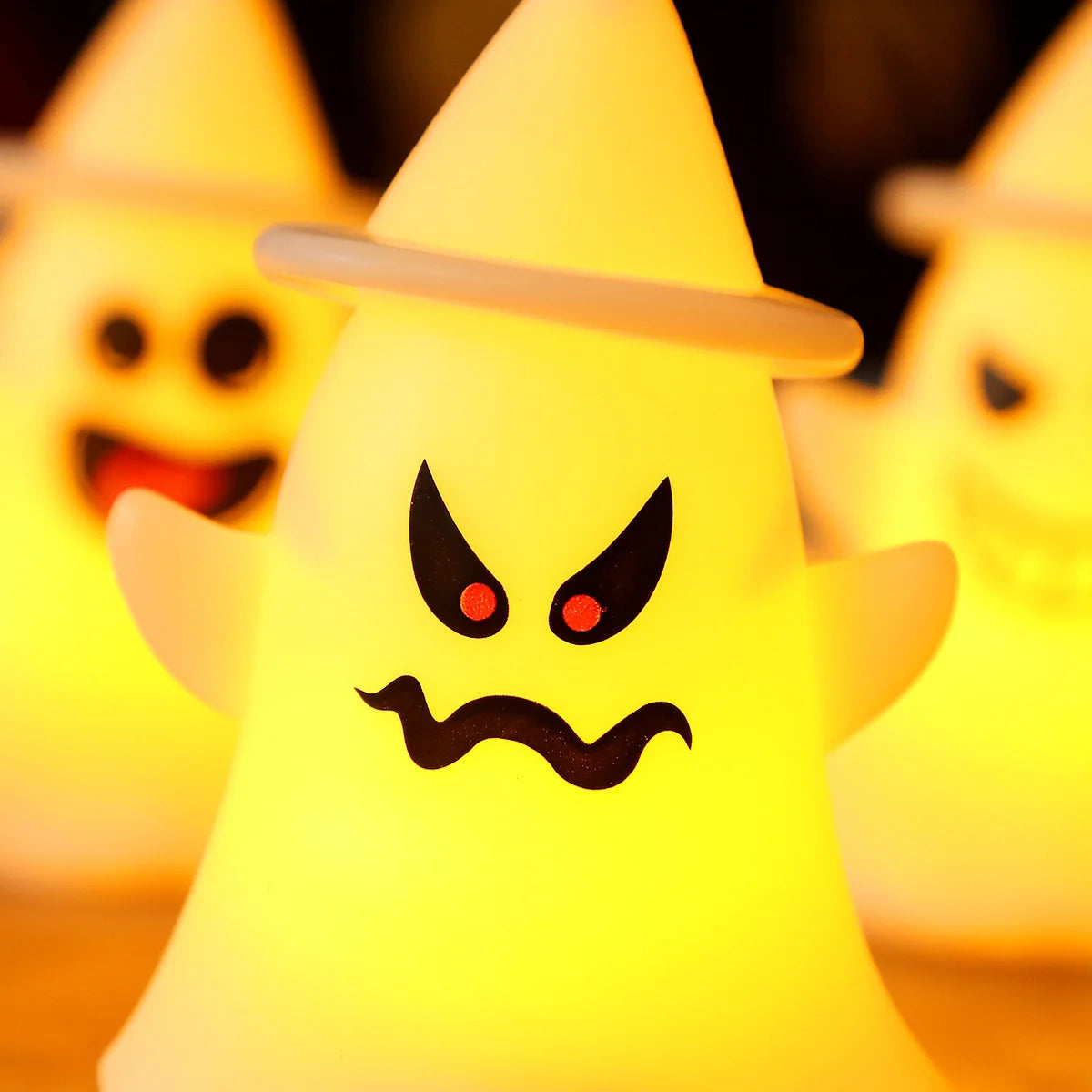 Kids Night Light Ghost-Shaped Warm Glow Non-Toxic