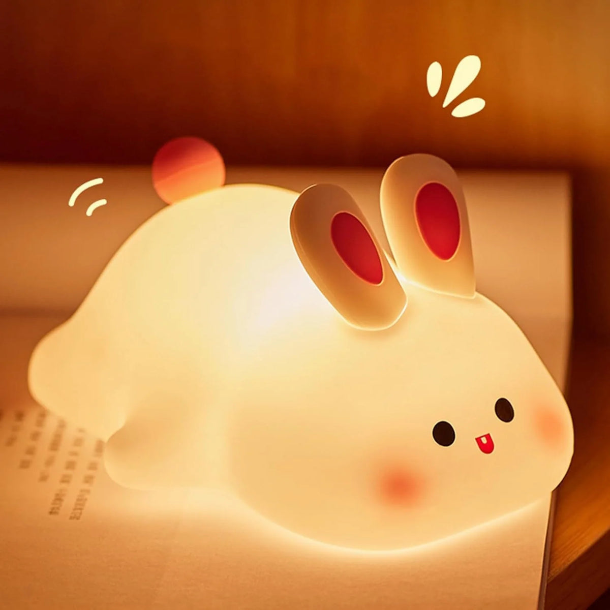 Kids Night Light Silicone Touch-Activated Rechargeable