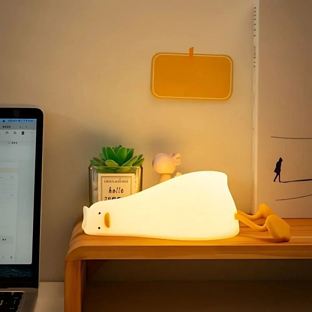 Kids Night Light Squeezable Silicone Adjustable Brightness & Rechargeable