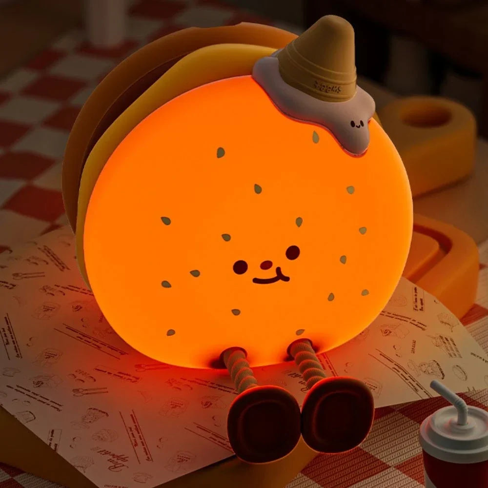 Kids Night Light Squeezable Silicone Adjustable Brightness & Rechargeable