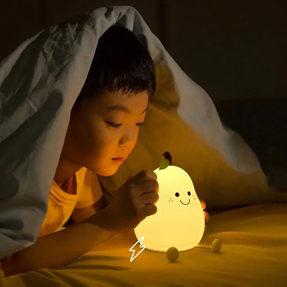 Kids Night Light Touch-Control Silicone USB Rechargeable
