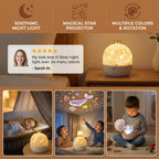 Kids Night Projector Rotating Stars & Ocean Interchangeable Films