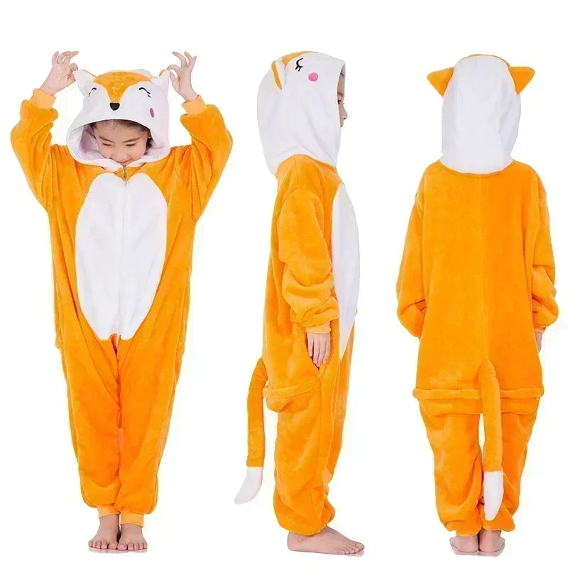 Kids Onesie Hooded Unicorn Soft Fleece