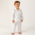 Kids Pajama Set Button-Front & Elastic Waist