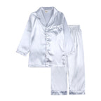 Kids Pajama Set Button-Front & Elastic Waist