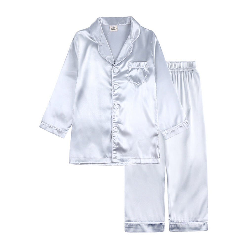 Kids Pajama Set Button-Front & Elastic Waist