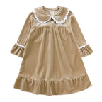 Kids Pajama Set Velvet Top & Plaid Pants