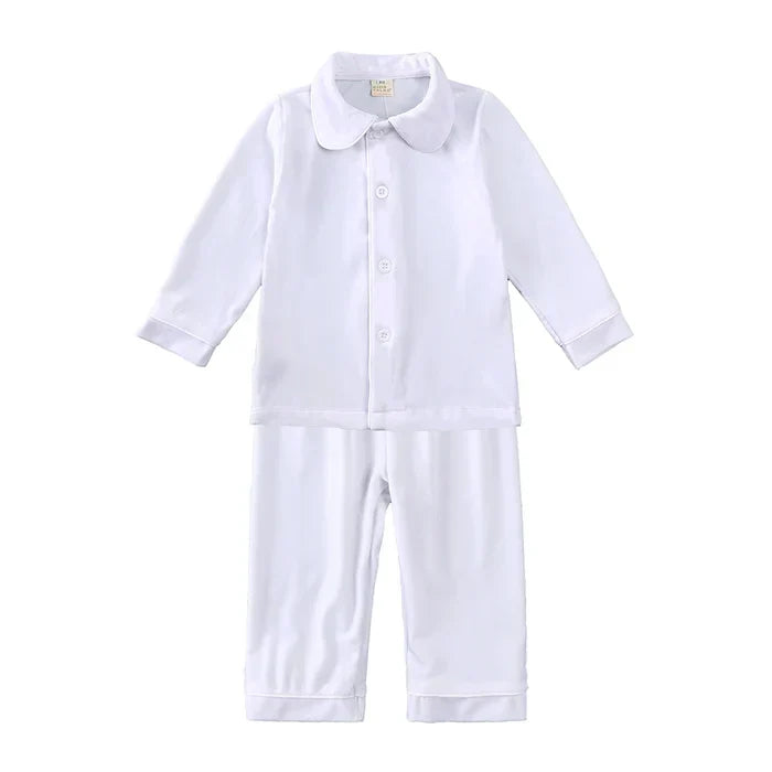 Kids Pajama Set Velvet Top & Plaid Pants