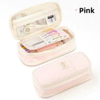 Kids Pencil Case Full-Opening Zipper & Elastic Holders