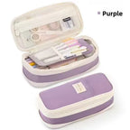 Kids Pencil Case Full-Opening Zipper & Elastic Holders