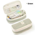 Kids Pencil Case Full-Opening Zipper & Elastic Holders