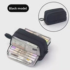 Kids Pencil Case Full-Opening Zipper & Elastic Holders